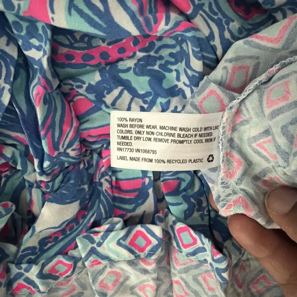 Lilly Pulitzer X Target Girls Maxi Dress -Blue/Pink - Size XL